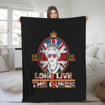Discover Queen Elizabeth II Rest in Peace Elizabeth Fleece Blankets