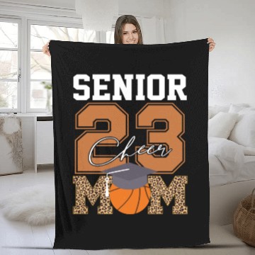 Discover Senior Class Of 2023 Basketball Proud Cheer Mom Fleece Blankets