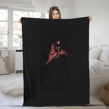Discover Barrel Racing Rodeo Equestrian Horse Barrel Racer Fleece Blankets