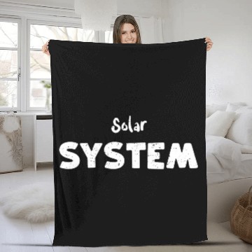 Discover Solar System - Science Fleece Blankets