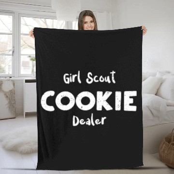 Discover Girl Scout Cookie Dealer - Cookie Fleece Blankets
