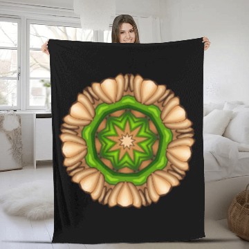 Discover Brown Framed Design Fleece Blankets