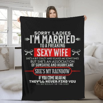 Discover Sorry ladies i'm married Fleece Blankets