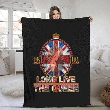 Discover Queen Elizabeth II Rest in Peace Elizabeth Fleece Blankets