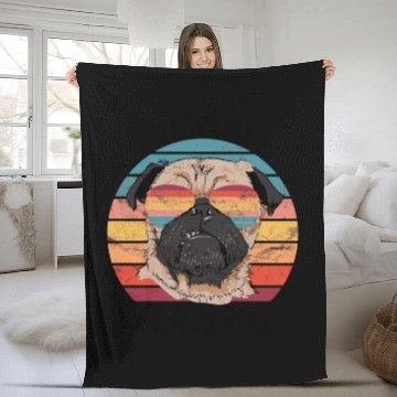 Discover Pug Grandparents I Love My Grand Pug Fleece Blankets