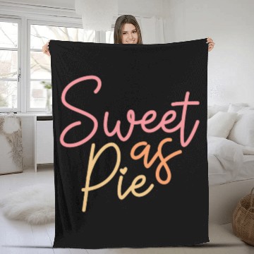 Discover Thanksgiving Sweet as Pie Fleece Blankets