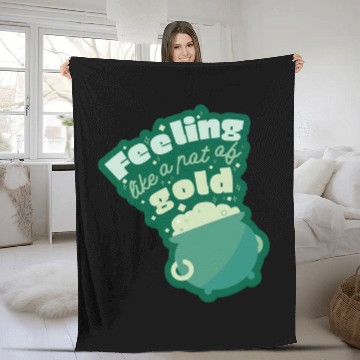Discover feeling like a pot of gold Fleece Blankets