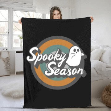 Discover Halloween Fleece Blankets, Spooky Season Ghost Costume Gift