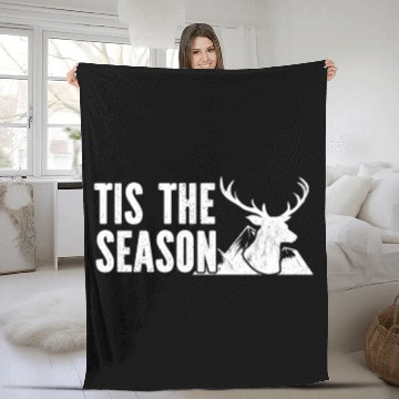 Discover Tis The Season Dear Hunting Fleece Blankets