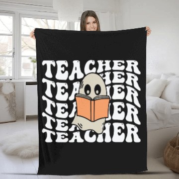 Discover ghost teacher reading Fleece Blankets