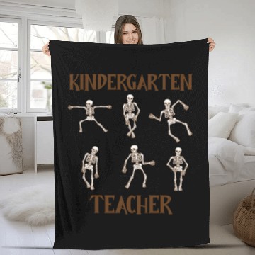 Discover kindergarten teacher halloween Fleece Blankets