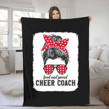 Discover Witty Cheer Coach Lifestyle Ironic Sarcastic Quote Fleece Blankets
