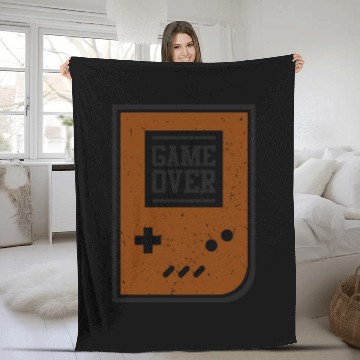 Discover Game Over Video Game Player Gamer Gaming Gifts Fleece Blankets