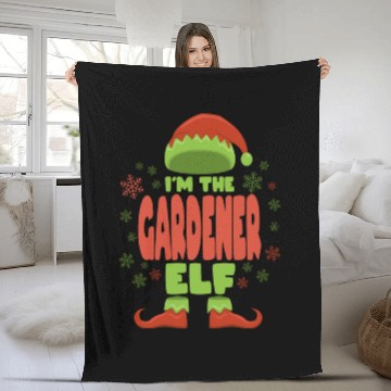Discover Gardener Christmas Elf Fleece Blankets