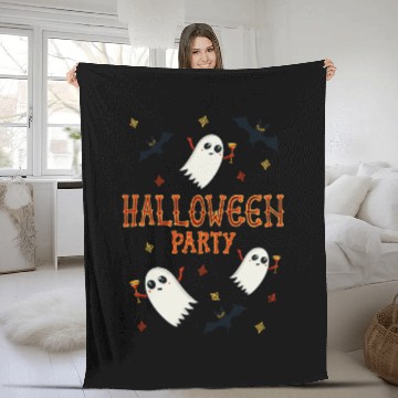 Discover Halloween Party costume Fleece Blankets