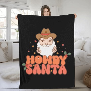 Discover Howdy Santa Claus 2022 | Merry Christmas Fleece Blankets
