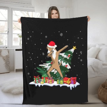 Discover Great Dane Christmas Dabbing Santa Xmas Pajama Fleece Blankets