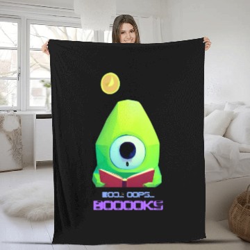 Discover Cute Ghost Book Reading Teacher Funny Halloween Fleece Blankets