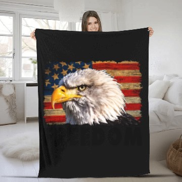 Discover Freedom Fleece Blankets, America Fleece Blankets, 4 th July, Indep