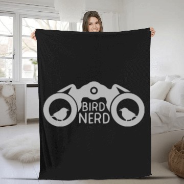 Discover Bird Nerd Fleece Blankets