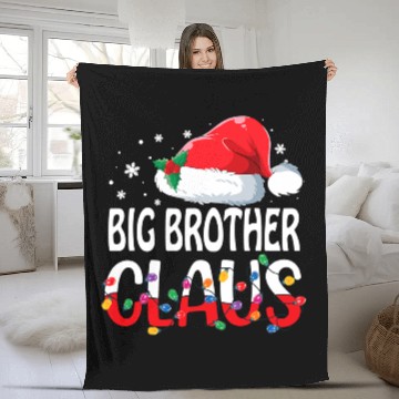 Discover Big Brother Claus Matching Family Fleece Blankets