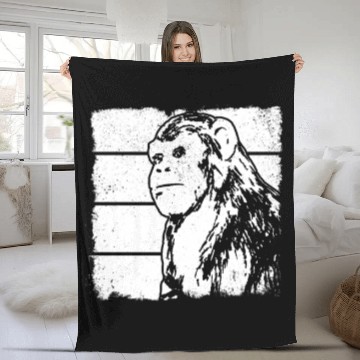 Discover Monkey Chimpanzee Orangutan Monkey - Monkey Fleece Blankets