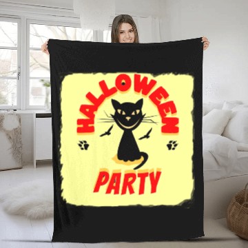 Discover HALLOWEEN PARTY NIGHT Fleece Blankets