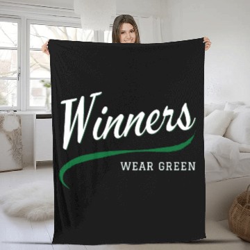 Discover Winners Wear Green Fleece Blankets