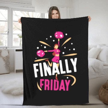 Discover Finally Friday Humor Weekend Sarcastic Fleece Blankets