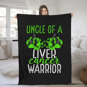 Discover Uncle Liver Cancer Awareness Niece Nephew Fleece Blankets