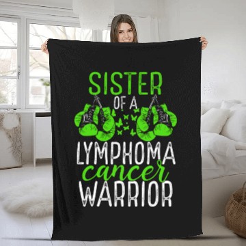 Discover Sister Lymphoma Cancer Awareness Sibling Twin Fleece Blankets