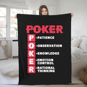 Discover Poker Definition Fleece Blankets