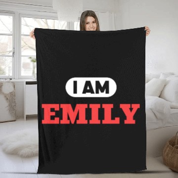 Discover Emily Name Saying for proud Emilys Fleece Blankets