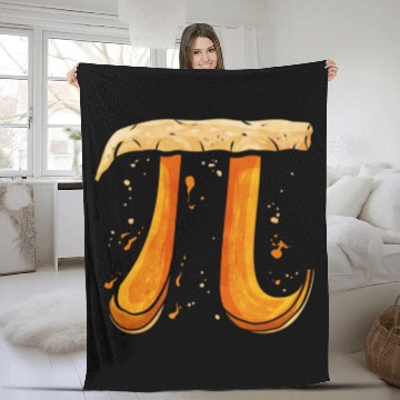 Discover 3,14 Pi Day Pumpkin Pie Thanksgiving Fleece Blankets