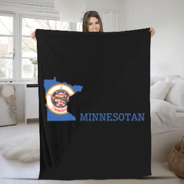 Discover Nothing Scares Me Minnesotan Wife Minnesota Fleece Blankets