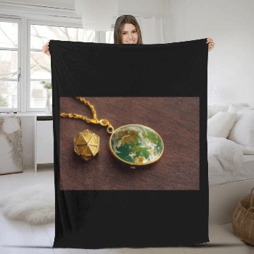 Discover The Earth Amulet Fleece Blankets