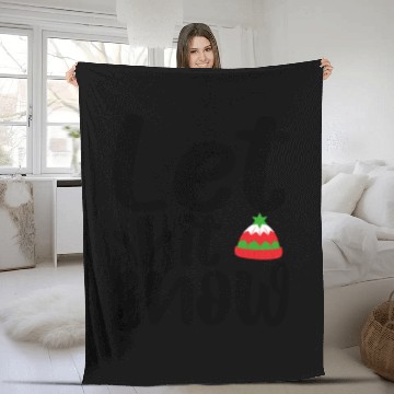 Discover Let it Snow Fleece Blankets