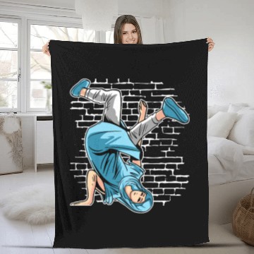 Discover Breakdancing Mary Mother Of Jesus - Breakdance Hip Fleece Blankets
