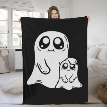 Discover dad child ghost comic Fleece Blankets