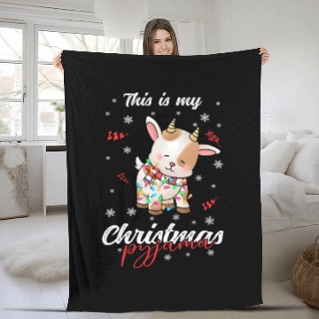 Discover Winter Christmas Pyjama Goat Fleece Blankets