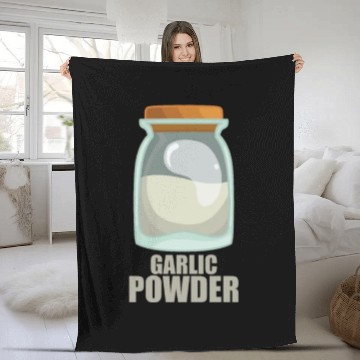 Discover Garlic Powder Spice Flavor Food Cooking Fleece Blankets