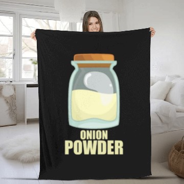 Discover Onion Powder Spice Flavor Food Cooking Fleece Blankets