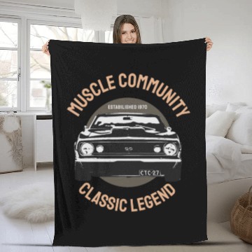 Discover Muscle Community Classic Legend Vintage Gift Ideas Fleece Blankets