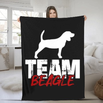 Discover Team Beagle Fleece Blankets
