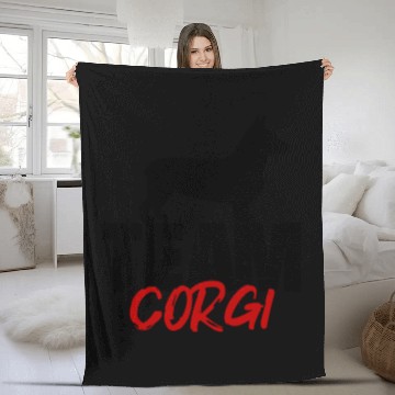 Discover Team Corgi Fleece Blankets