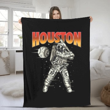 Discover Houston Space City Astronaut Fleece Blankets