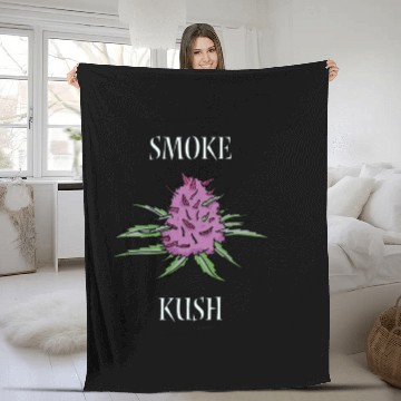 Discover Smoke Kush blueberry Fleece Blankets