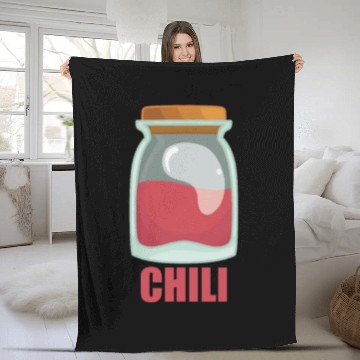 Discover Chili Spice Food Taste Food Cooking Fleece Blankets