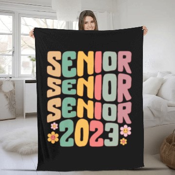 Discover Graduation Fleece Blankets, Senior Class Of 2023 Gift End