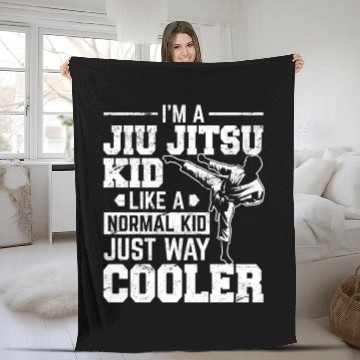 Discover Funny BJJ & MMA Design Brazilian Jiu Jitsu Practit Fleece Blankets